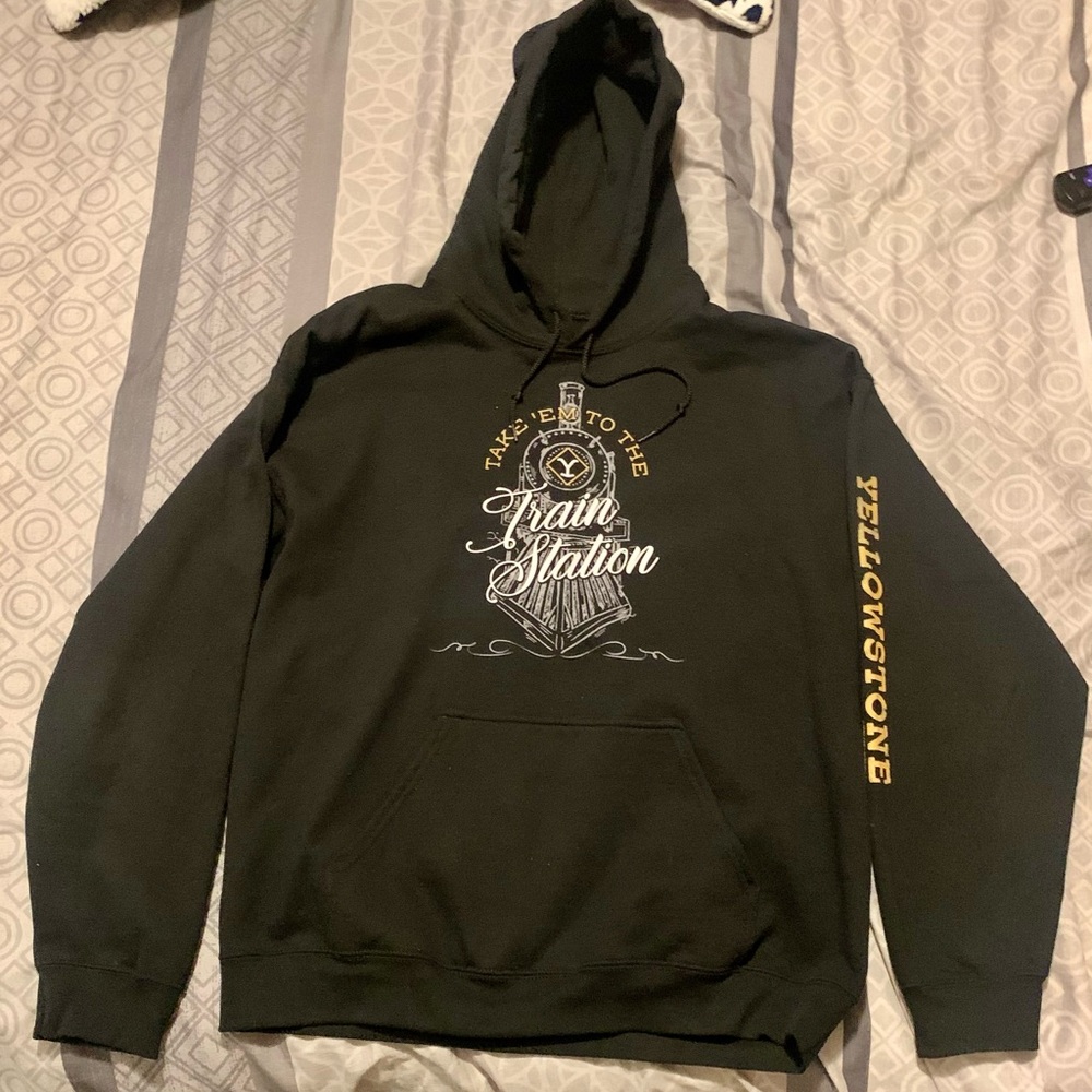 Yellowstone Take 'Em To The Train Station Hoodie - Picture 2 of 3